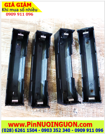 Hộp Đế pin 18650, Hộp đế khay chứa 01 PIN 18650 (chân thép hàn)